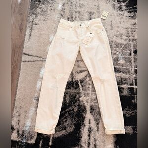 White Distressed Jeans